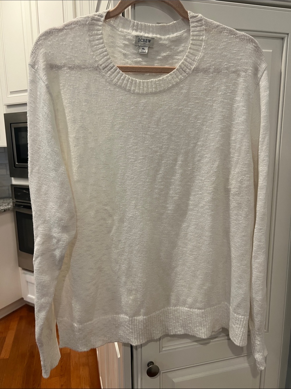 J. Crew Cream Crewneck Sweater